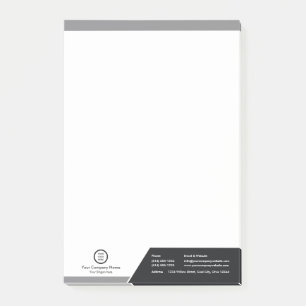 Post-it® Logo professionnel personnalisé en noir et blanc