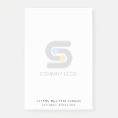 Post-it® Logo Professionnel Personnalisé Et Post-it Texte (Devant)