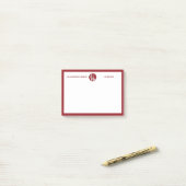 Post-it® Logo Red & White pour petites entreprises Texte pr (Sur un bureau)