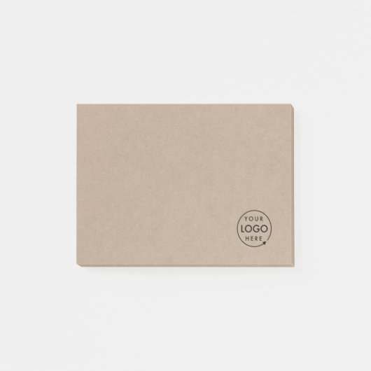 Post-it® Logo Rustique Kraft | Entreprise moderne (Devant)