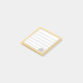 Post-it® Logo simple doré jaune (Incliné)