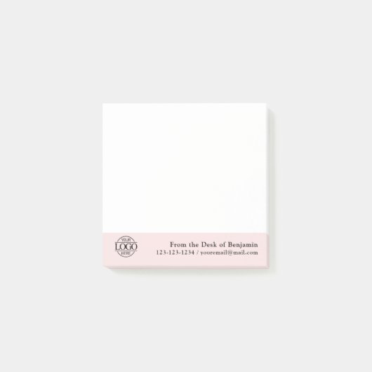 Post-it® Logo simple et moderne de bureau personnalisé dès (Devant)