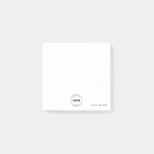 Post-it® Logo simple minimaliste noir blanc pour entreprise