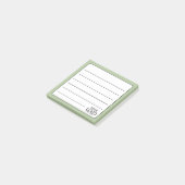 Post-it® Logo Simple Sage Green Lined (Incliné)