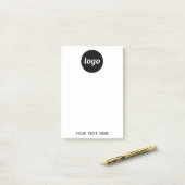 Post-it® Logo simple Texte commercial promotionnel (Sur un bureau)