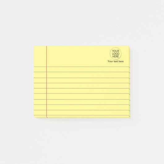 Post-it® Logo Texte Business Linked School Carnet Papier (Devant)