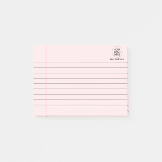 Post-it® Logo Texte Business Linked School Carnet Papier (Devant)