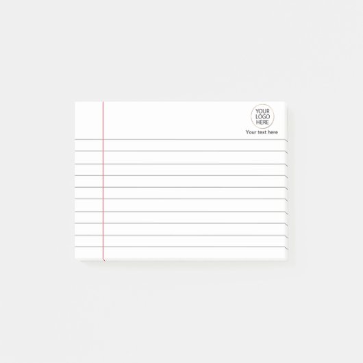 Post-it® Logo Texte Business Linked School Carnet Papier (Devant)