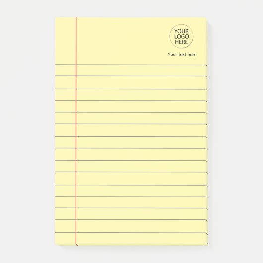Post-it® Logo Texte Business Linked School Carnet Papier (Devant)