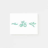 Post-it® Logo vert de triathlon (Devant)