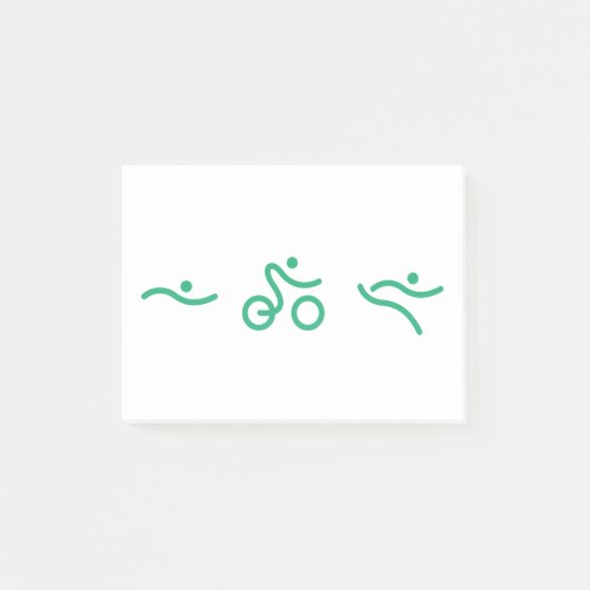 Post-it® Logo vert de triathlon (Devant)