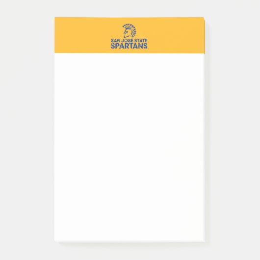 Post-it® Logo Wordmark de Spartans d'état de San Jose (Devant)