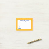 Post-it® Logo Wordmark de Spartans d'état de San Jose (Sur un bureau)