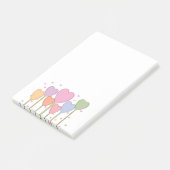 Post-it® Lollipops de coeur lunaire (Incliné)