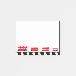 Post-it® London Double Decker Bus, dessin rouge (bureau)