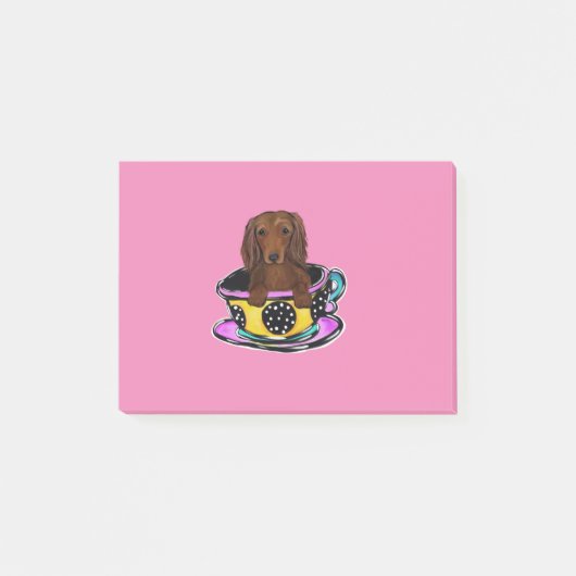 Post-it® Longue Doxie aux Cheveux Rouges (Devant)