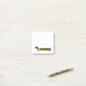 Post-it® Longue illustration mignonne de teckel (Sur un bureau)