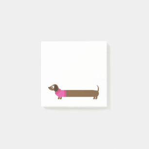 Post-it® Longue illustration mignonne de teckel