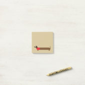 Post-it® Longue illustration mignonne de teckel (Sur un bureau)