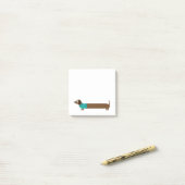 Post-it® Longue illustration mignonne de teckel (Sur un bureau)