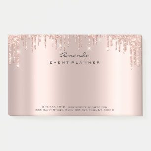 Post-it® L'or de rose de rose rougissent les parties