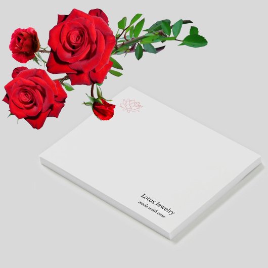 Post-it® Lotus fleurie logo bijoux créer votre propre