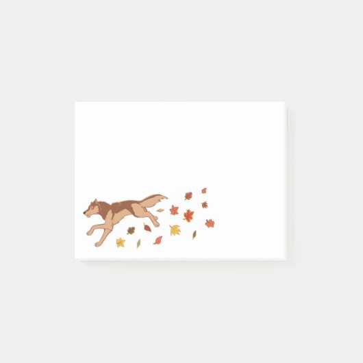 Post-it® Loup d'automne (Devant)