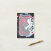 Post-it® Loup lunaire double sauvage (Sur un bureau)