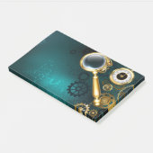 Post-it® Loupe en style Steampunk (Incliné)