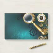 Post-it® Loupe en style Steampunk (Sur un bureau)