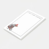 Post-it® L'ours d'amusement de bicyclette | ajoutent votre (Incliné)