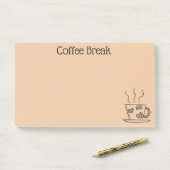 Post-it® Louveur de café (Sur un bureau)