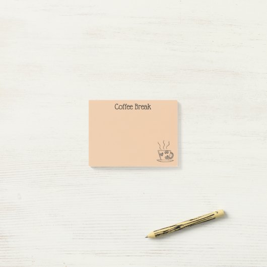 Post-it® Louveur de café (Sur un bureau)
