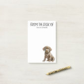 Post-it® Louveur du laboratoire de chocolat (Sur un bureau)