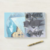 Post-it® Louvre Notes 10" x 6" (Sur un bureau)