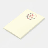 Post-it® Love Blooms Groom de mariée personnalisée Enregist (Incliné)