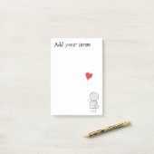 Post-it® Love Boy (Sur un bureau)