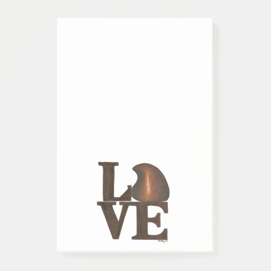 Post-it® LOVE Chocolate Drop Candy Valentine Post Son (Devant)