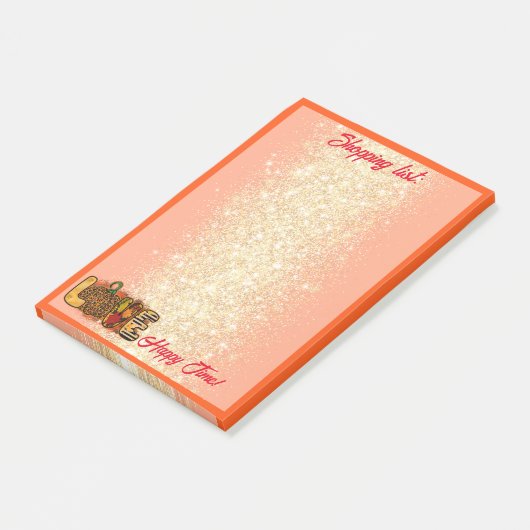 Post-it® Love Citrouille Personnaliser d'automne Texte et c (Incliné)