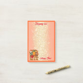 Post-it® Love Fall Personnaliser d'automne Texte et couleur (Sur un bureau)