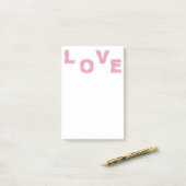 Post-it® Love Parties scintillant rose (Sur un bureau)