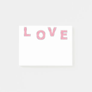 Post-it® Love Parties scintillant rose