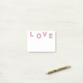 Post-it® Love Parties scintillant rose (Sur un bureau)