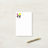 Post-it® Love tennis (Sur un bureau)