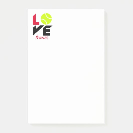 Post-it® Love tennis (Devant)
