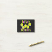 Post-it® Love Tennis Design, (Sur un bureau)