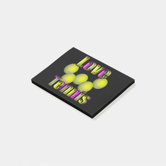 Post-it® Love Tennis Design, (Incliné)