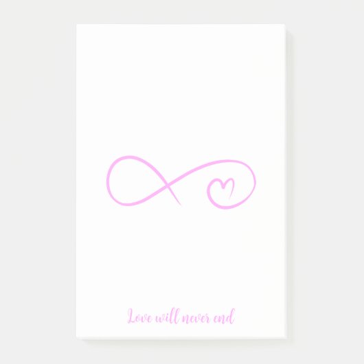Post-it® Love will never end - (Devant)