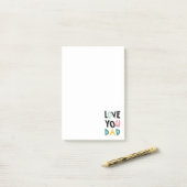 Post-it® Love You Dad Notes (Sur un bureau)