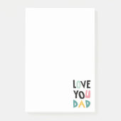 Post-it® Love You Dad Notes (Devant)